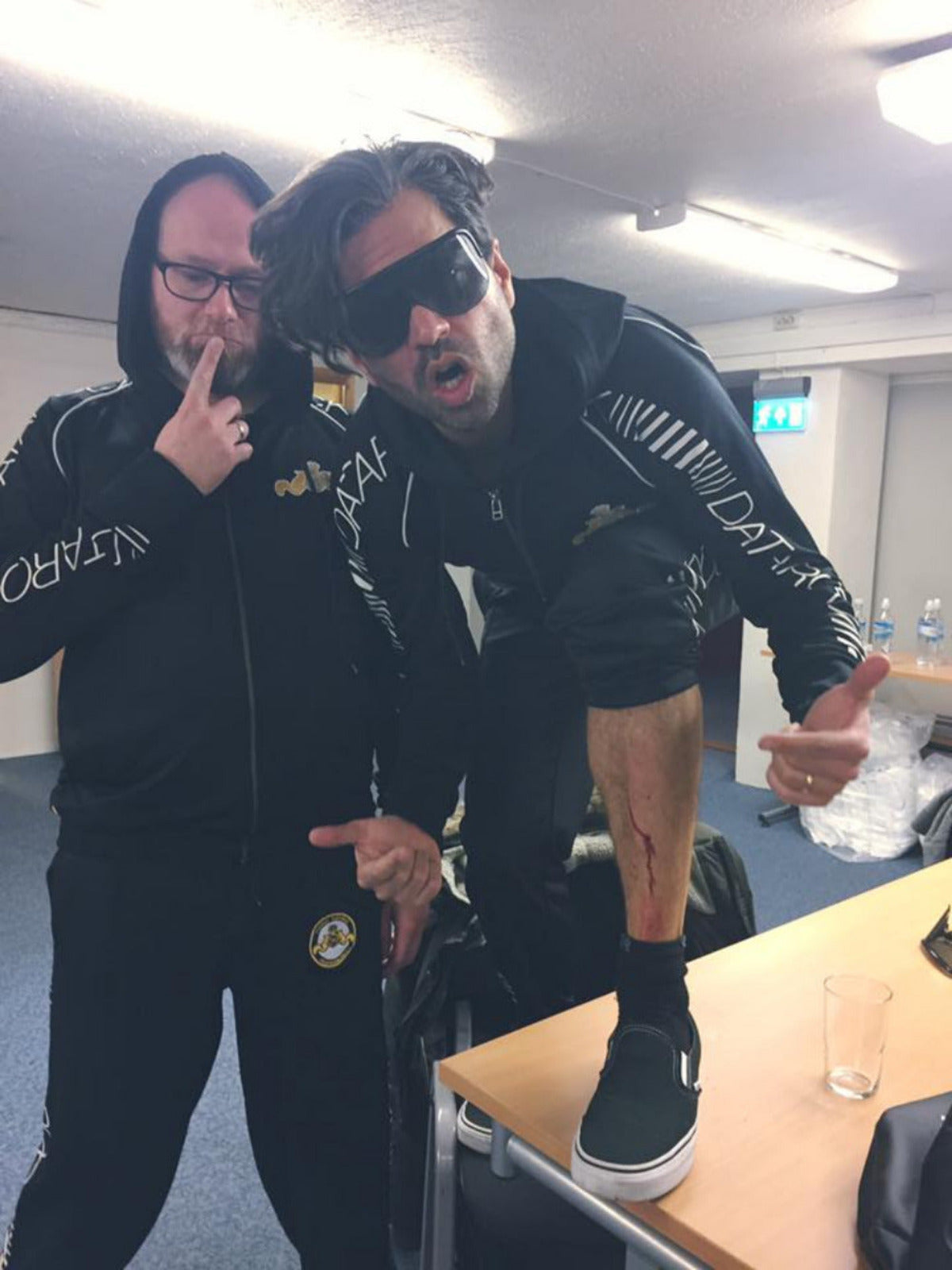 Datarock in black tracksuits
