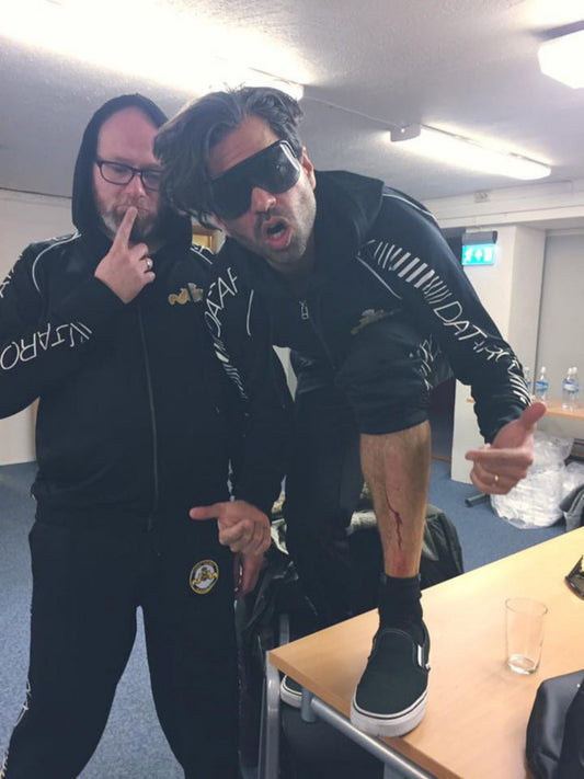 Datarock in black tracksuits