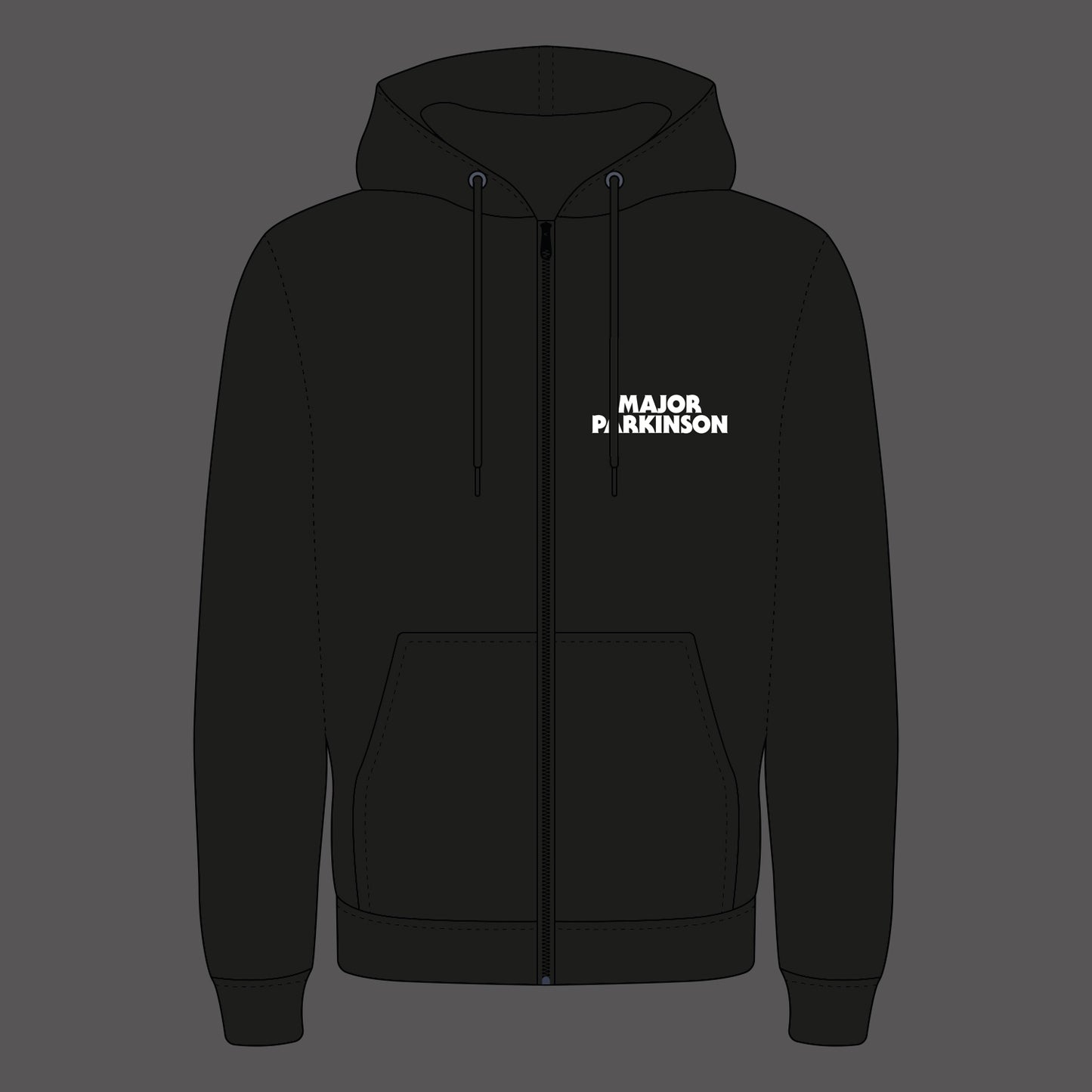 Major Parkinson - Logo - Zip Hoodie (No back print)