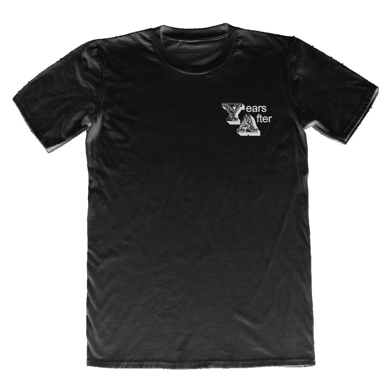 years after logo black t-shirt